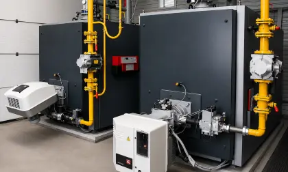 Водогрейная котельная Vitomax 3,5 МВт для предприятия по производству строительных материалов